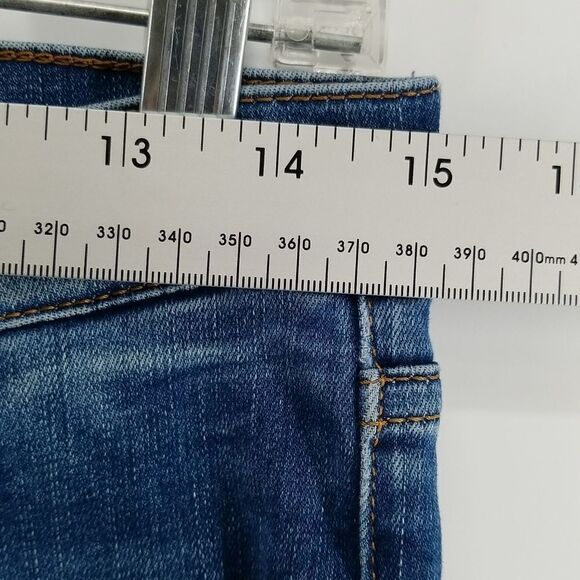 & Denim Jeans Women's Size 32 Shaping Skinny Ankle Regular Waist Mid Rise Denim - Picture 9 of 13